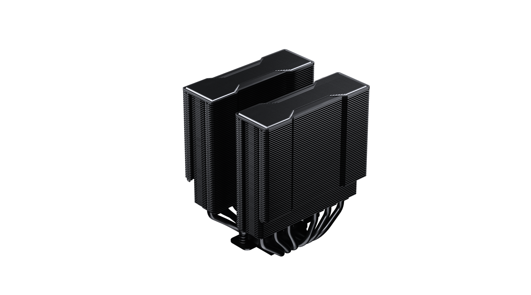 NT620 black twin-tower fin stack