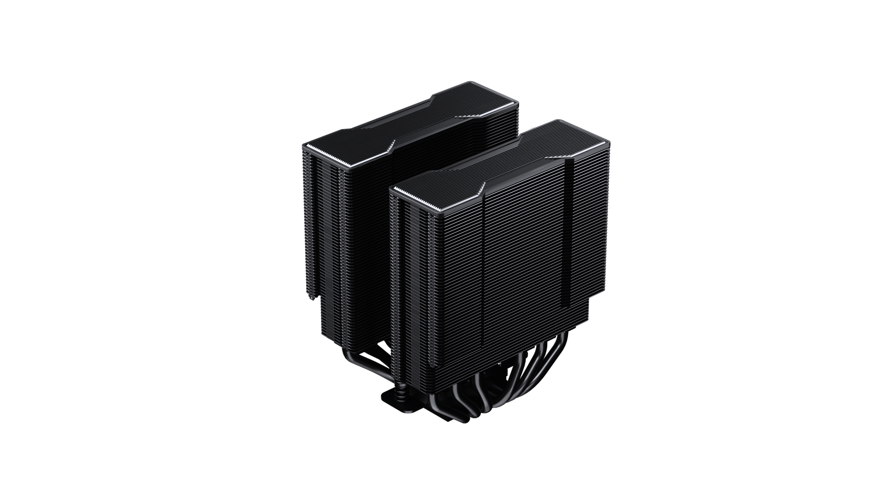 NT620 black twin-tower fin stack